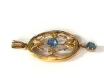 Edwardian 1900s 9ct Rolled Gold Lavalier Necklace
