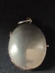 Antique Silver Enamel Watteau Locket Pendant