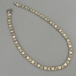 Vintage Silver Tone Bookchain Necklace