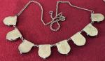 Victorian Jet and Crystal Playing Cards Necklace