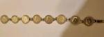 Antique Sterling Silver Threepence Coin Bracelet