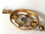Edwardian 1900s 9ct Rolled Gold Lavalier Necklace