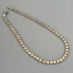 Vintage Silver Tone Bookchain Necklace