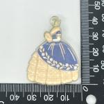Charming Antique Art Deco Lady Brooch, Signed