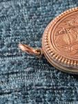 Antique Knights Templar Yellow Metal Locket Pendant