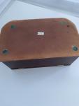 Vintage Wooden Mele Jewelry Box with Swing-Out Sides