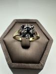 9ct Gold Antique Sapphire Diamond Ring