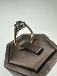 9ct Gold Antique Sapphire Diamond Ring
