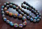 Art Deco Multi-Color Glass Bead Necklace