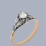 1920s Vintage Diamond Solitaire Engagement Ring