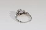 Art Deco Platinum Old Cut Diamond Engagement Ring