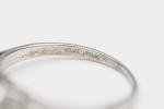Art Deco Platinum Old Cut Diamond Engagement Ring