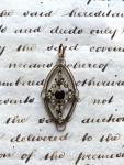 Edwardian 9ct Gold Garnet Pendant Necklace