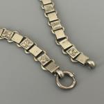 Vintage Silver Tone Bookchain Necklace