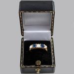Edwardian 18ct Gold Diamond Sapphire Five Stone Ring