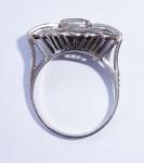 Stunning Art Deco Gold Emerald Diamond Ring