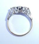 Antique Art Deco Gold Sapphire & Diamond Ring