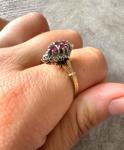 9ct Yellow Gold Ruby and Diamond Ring