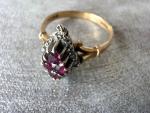 9ct Yellow Gold Ruby and Diamond Ring