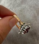 9ct Yellow Gold Ruby and Diamond Ring