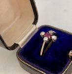 Vintage Ruby and Diamond 18ct Gold Ring