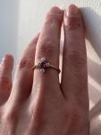 Vintage Ruby and Diamond 18ct Gold Ring