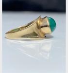 Antique 8ct Chrysoprase Statement Pinky Ring