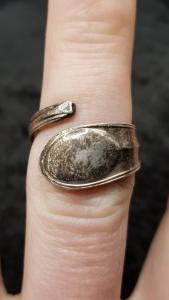 1920s Antique Silver Ring by Cooper Brothers