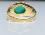 Antique 8ct Chrysoprase Statement Pinky Ring