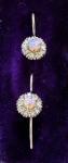 Art Deco Sterling Silver Opal Drop Earrings
