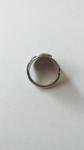 Antique 1931 Sterling Silver Floral Spoon Ring