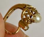 18ct Gold French Dormeuse Earrings with Pearls