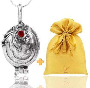 Elena Gilbert Antique Silver Locket Pendant Necklace