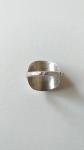 Antique 1931 Sterling Silver Floral Spoon Ring