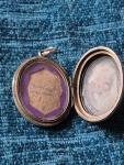 Antique Knights Templar Yellow Metal Locket Pendant