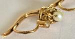 18ct Gold French Dormeuse Earrings with Pearls