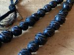 Whitby Jet Graduated Carved Bead Necklace