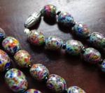Art Deco Multi-Color Glass Bead Necklace