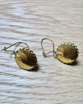 Turquoise Gold Drop Earrings, Etruscan Revival, c.1880