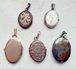 Victorian Oval Silver Locket Pendant, c. 1870-1900