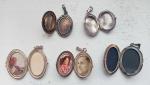 Victorian Oval Silver Locket Pendant, c. 1870-1900