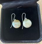 Edwardian Silver Pearl Drop Earrings