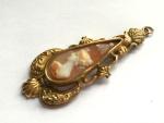 Georgian 1800s Pinchbeck Greek Roman Cameo Pendant