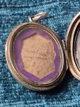 Antique Knights Templar Yellow Metal Locket Pendant