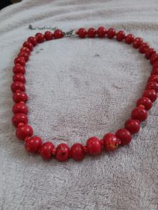 Vintage Red Coral Antique Necklace