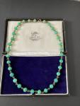 Vintage Green Glass Necklace