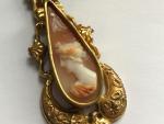 Georgian 1800s Pinchbeck Greek Roman Cameo Pendant