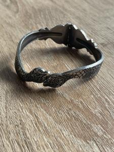 Vintage Silver Snake Bracelet