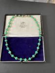 Vintage Green Glass Necklace