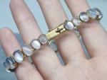 Victorian Gold-Plated Silver Moonstone Bracelet